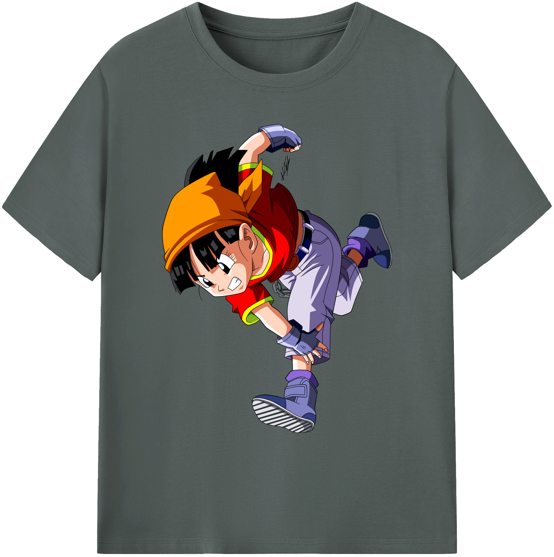 （画像用） ドラゴンボール パン DRAGON BALL Pan 綿100％ メンズ半袖Tシャツ｜肌触りやわらか＆通気性